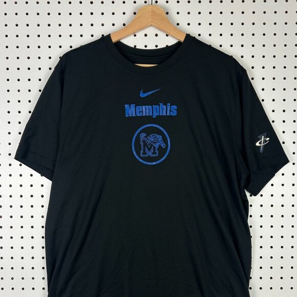 Nike 1 Cent Memphis Tigers Shirt Large Black Dri Fit Workout Player PE Penny Men - Picture 3 of 6